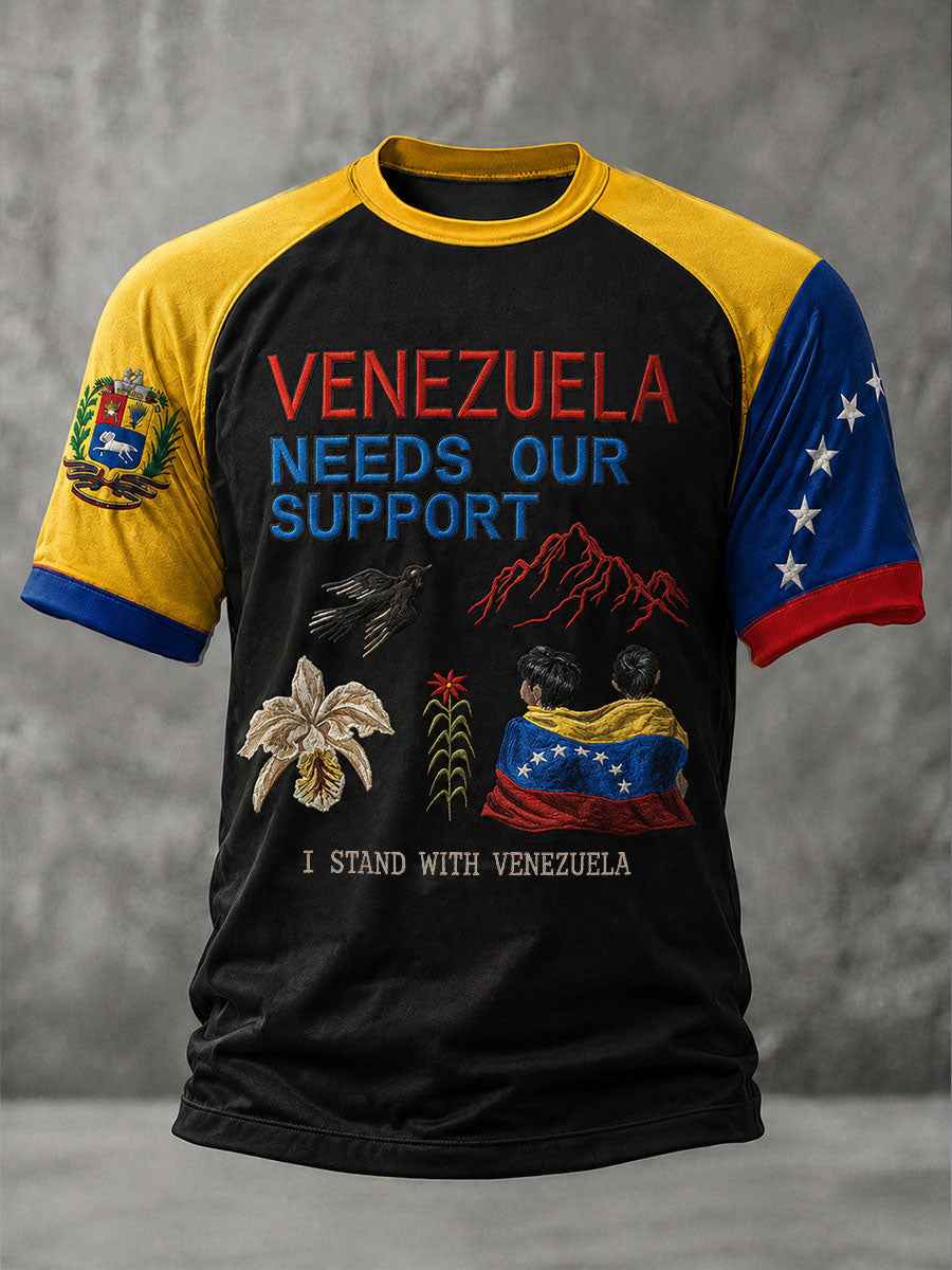 Men's Venezuela Needs Our Support Short Sleeve T-shirt