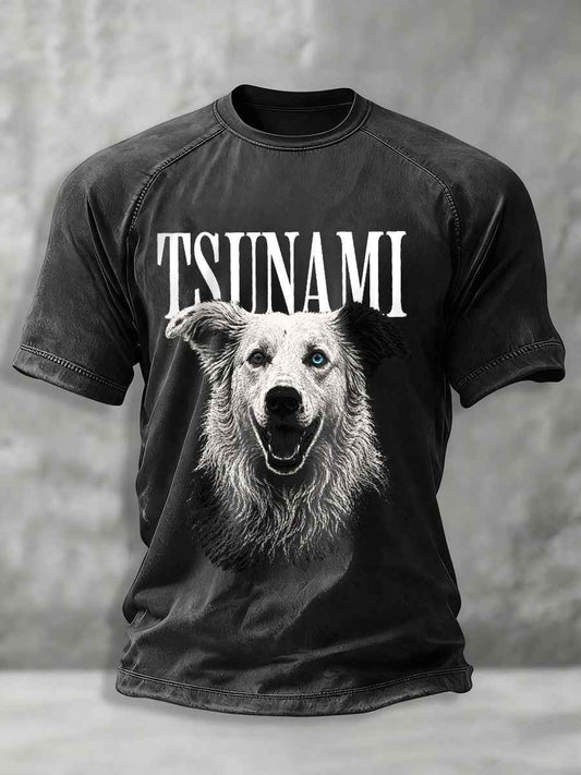 Men's Venezuela Hero Dog Tsunami Patriotic Dog Lover T-Shirt