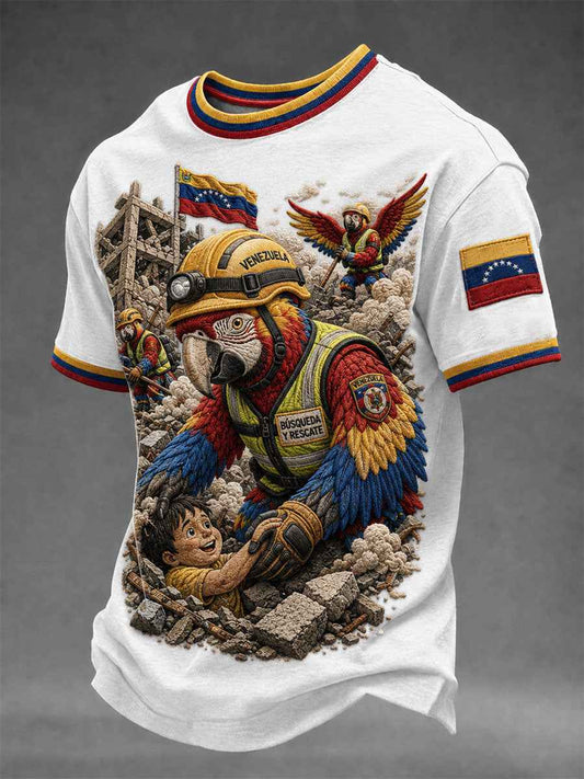 Men's Venezuela Strong Short Seeves T-shirt