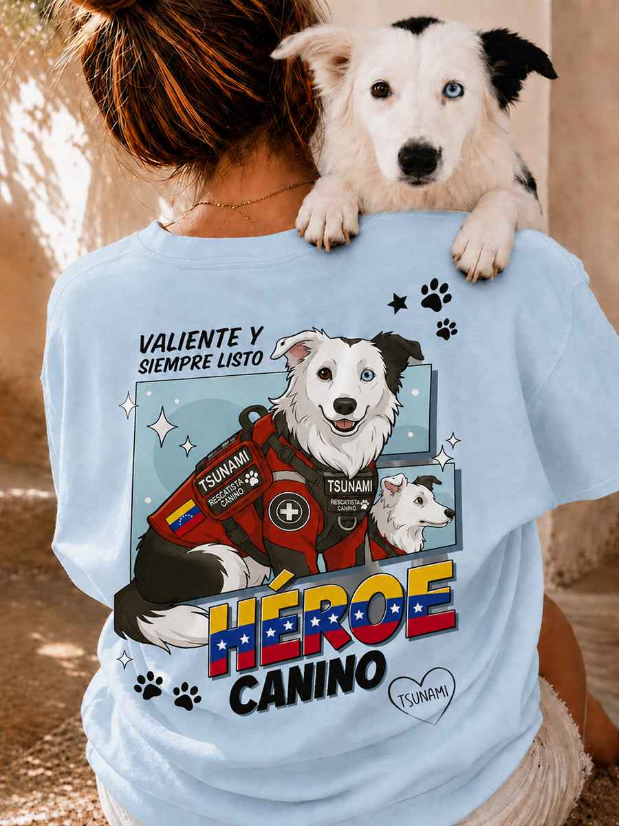 Women's Venezuela Hero Dog Tsunami Patriotic Dog Lover T-Shirt