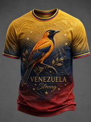 Men's Troupial Venezuela Strong Printed T-shirt