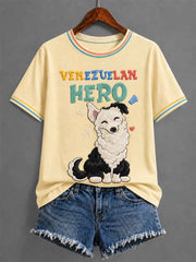 Women's Venezuela Hero Dog Tsunami Patriotic Dog Lover T-Shirt