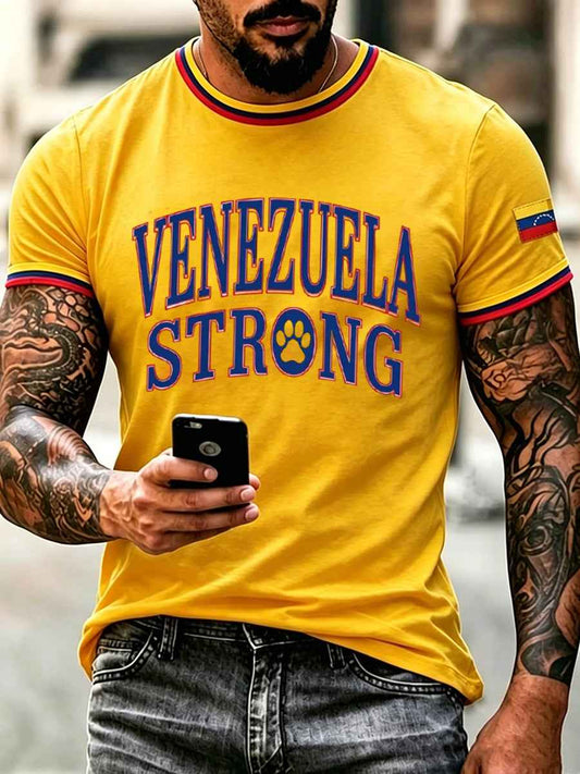 Men's Venezuela Hero Dog Tsunami Patriotic Dog Lover T-Shirt