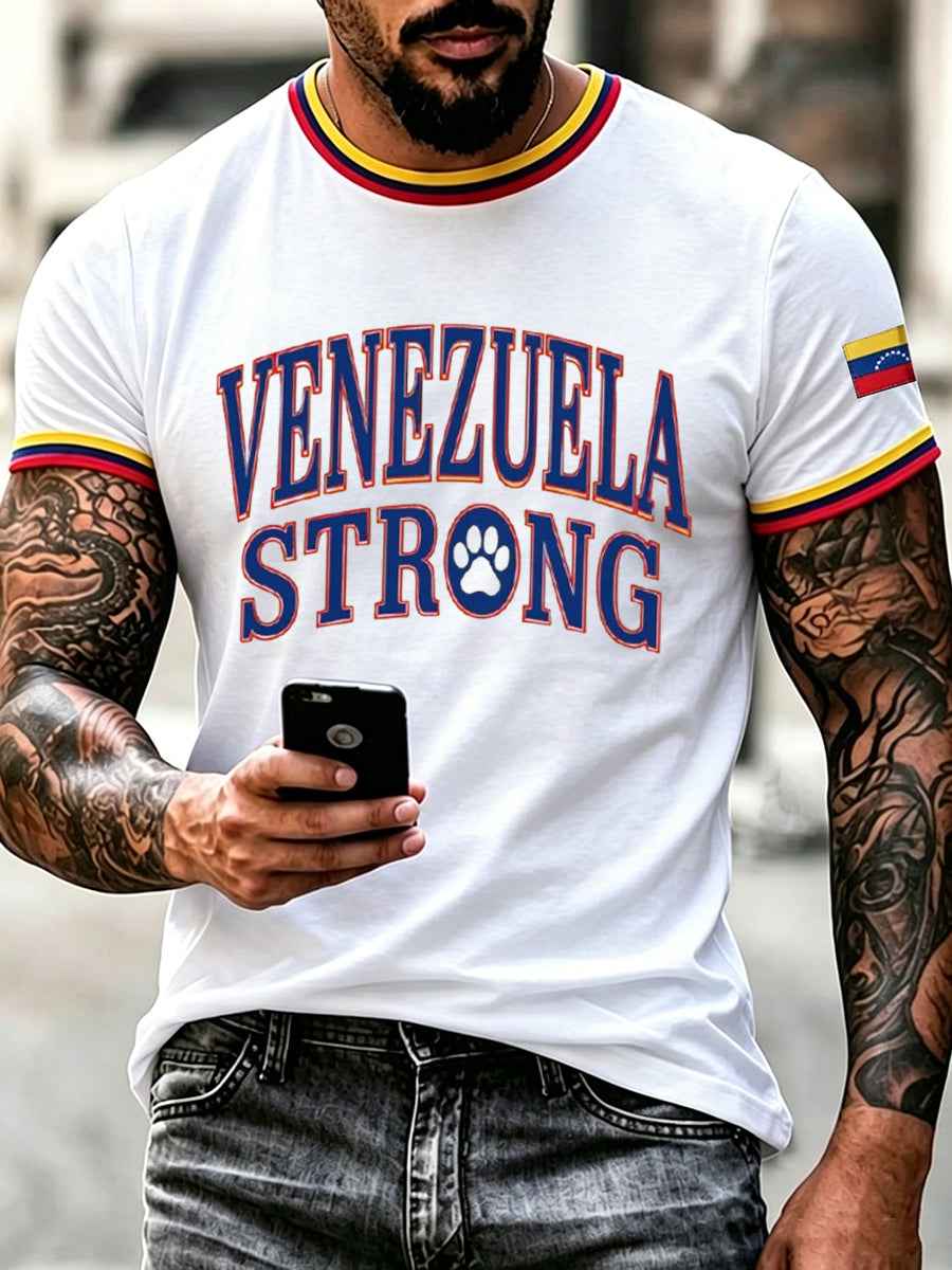 Men's Venezuela Hero Dog Tsunami Patriotic Dog Lover T-Shirt