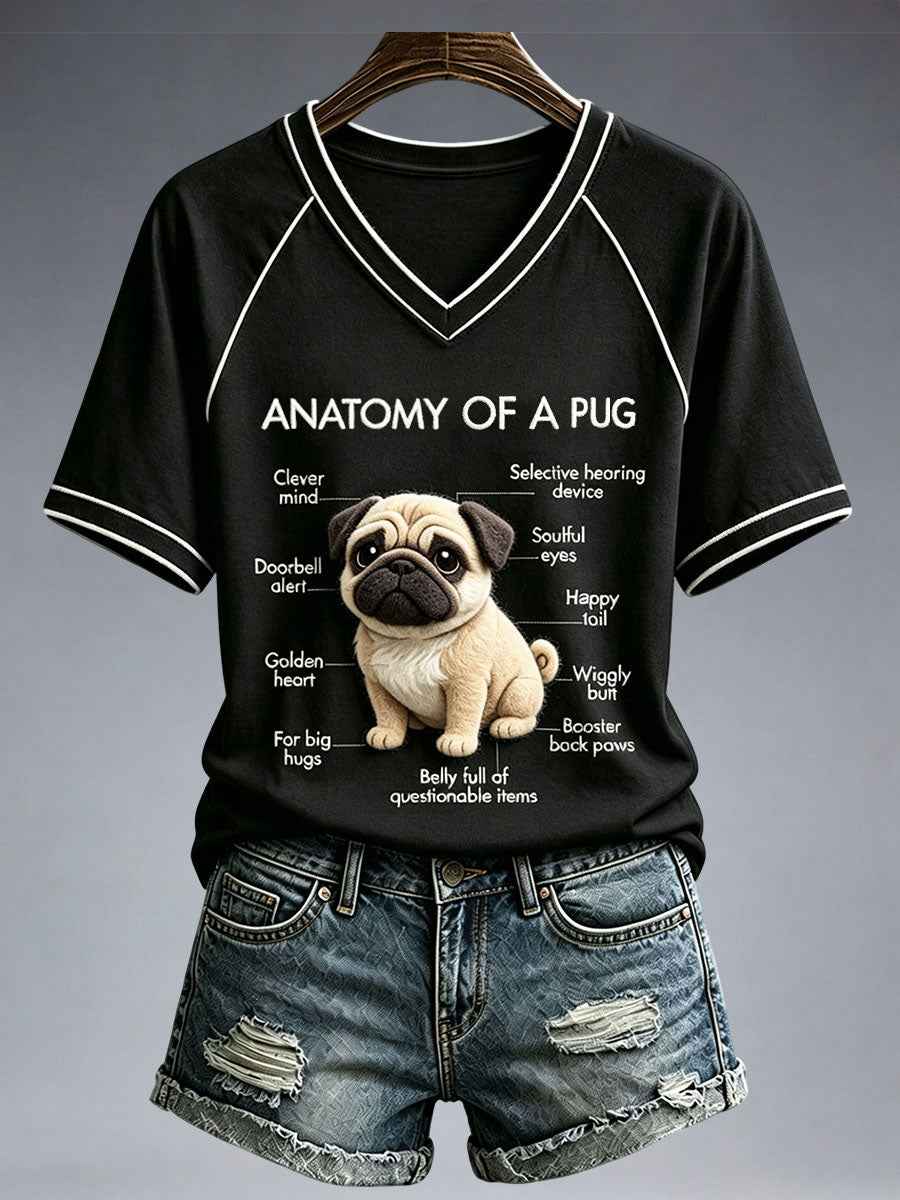 Women's Lovely Pug T-Shirt