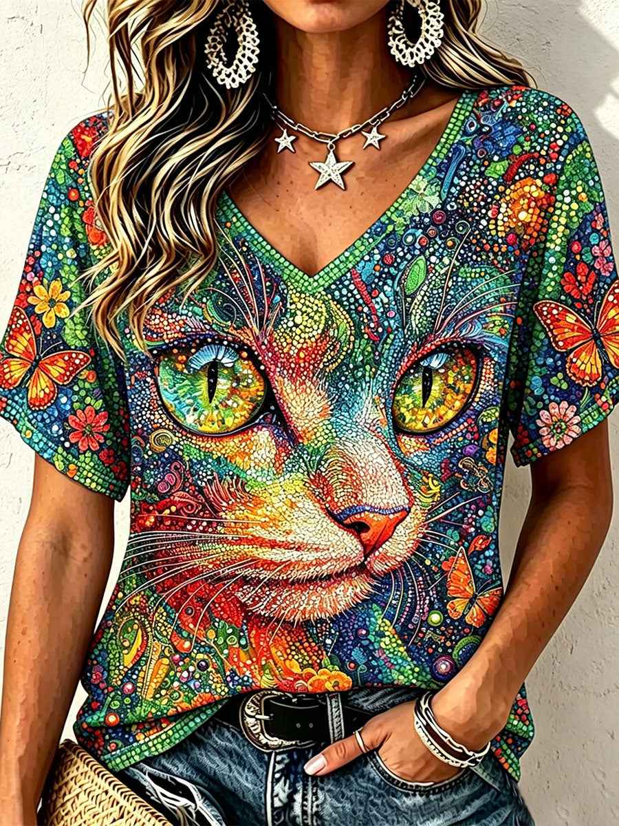 Women's Elegant Cotton-Linen Top