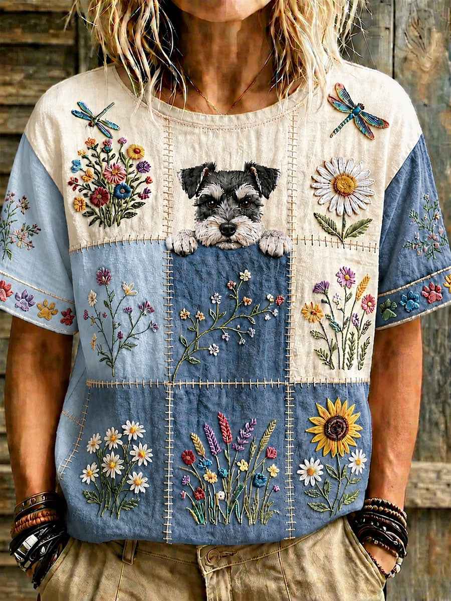 Women's Elegant Cotton-Linen Top