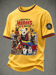 Men's Search & Rescue K9 Paw Patrol Dog Lover Print T-shirt gracestitchs