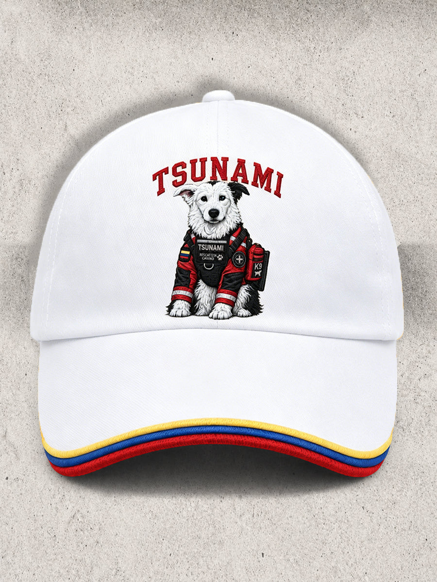 Unisex Venezuela Hero Dog Tsunami Patriotic Dog Lover Print Cap gracestitchs