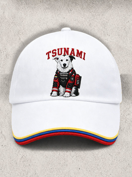 Unisex Venezuela Hero Dog Tsunami Patriotic Dog Lover Print Cap gracestitchs