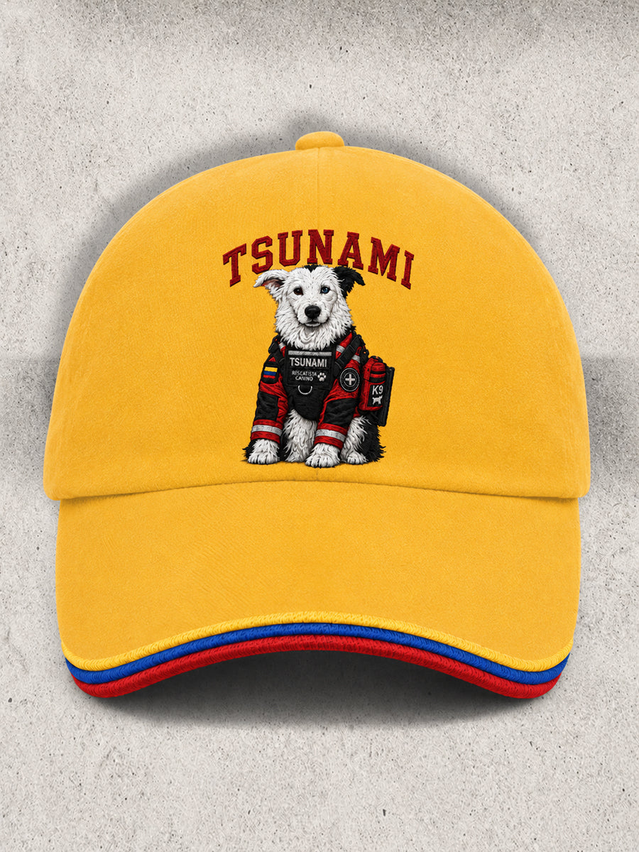 Unisex Venezuela Hero Dog Tsunami Patriotic Dog Lover Print Cap gracestitchs