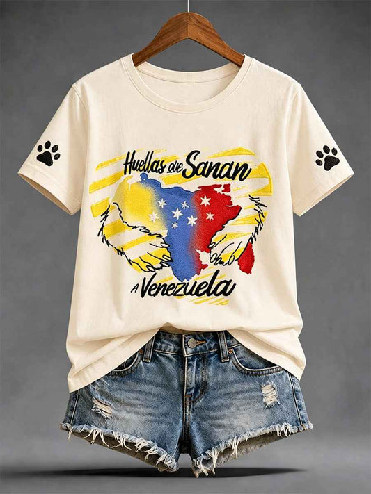 Women's Venezuela Hero Dog Tsunami Patriotic Dog Lover T-Shirt