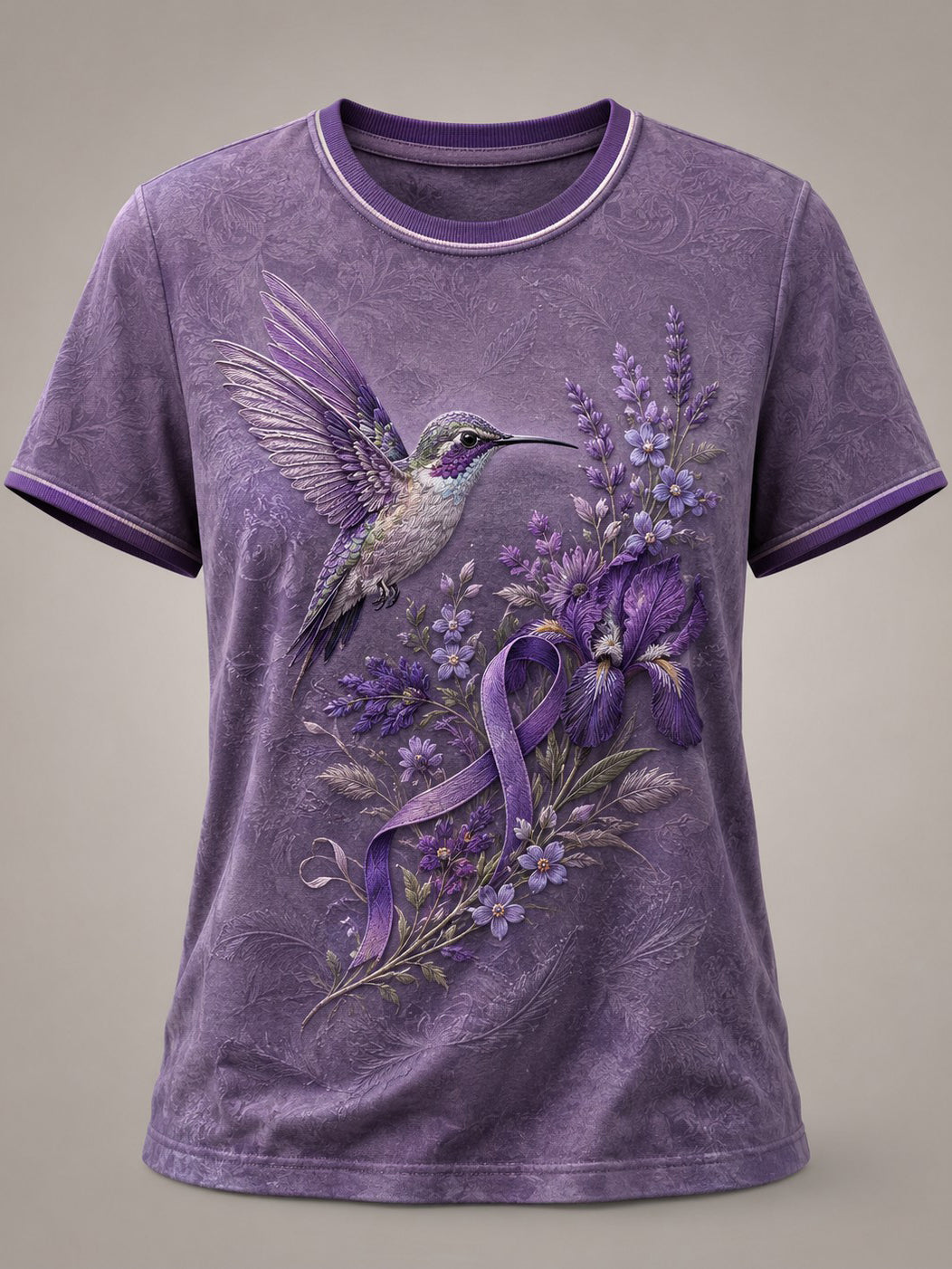 Women's Alzheimer's Awareness Printed T-shirt gracestitchs