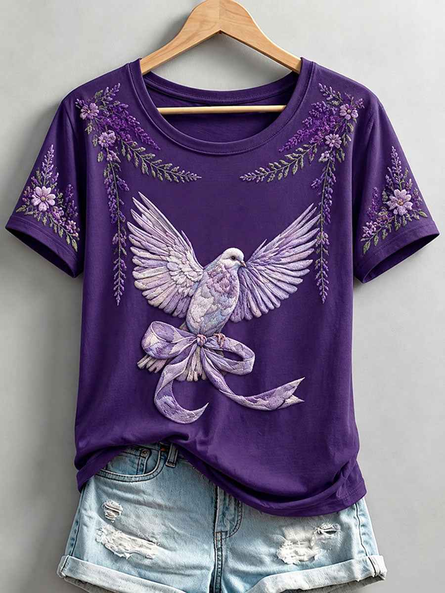 Women's Alzheimer's Theme Printed T-shirt