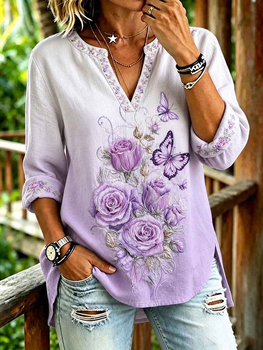 Women's Alzheimer's Awareness Print Casual T-Shirt