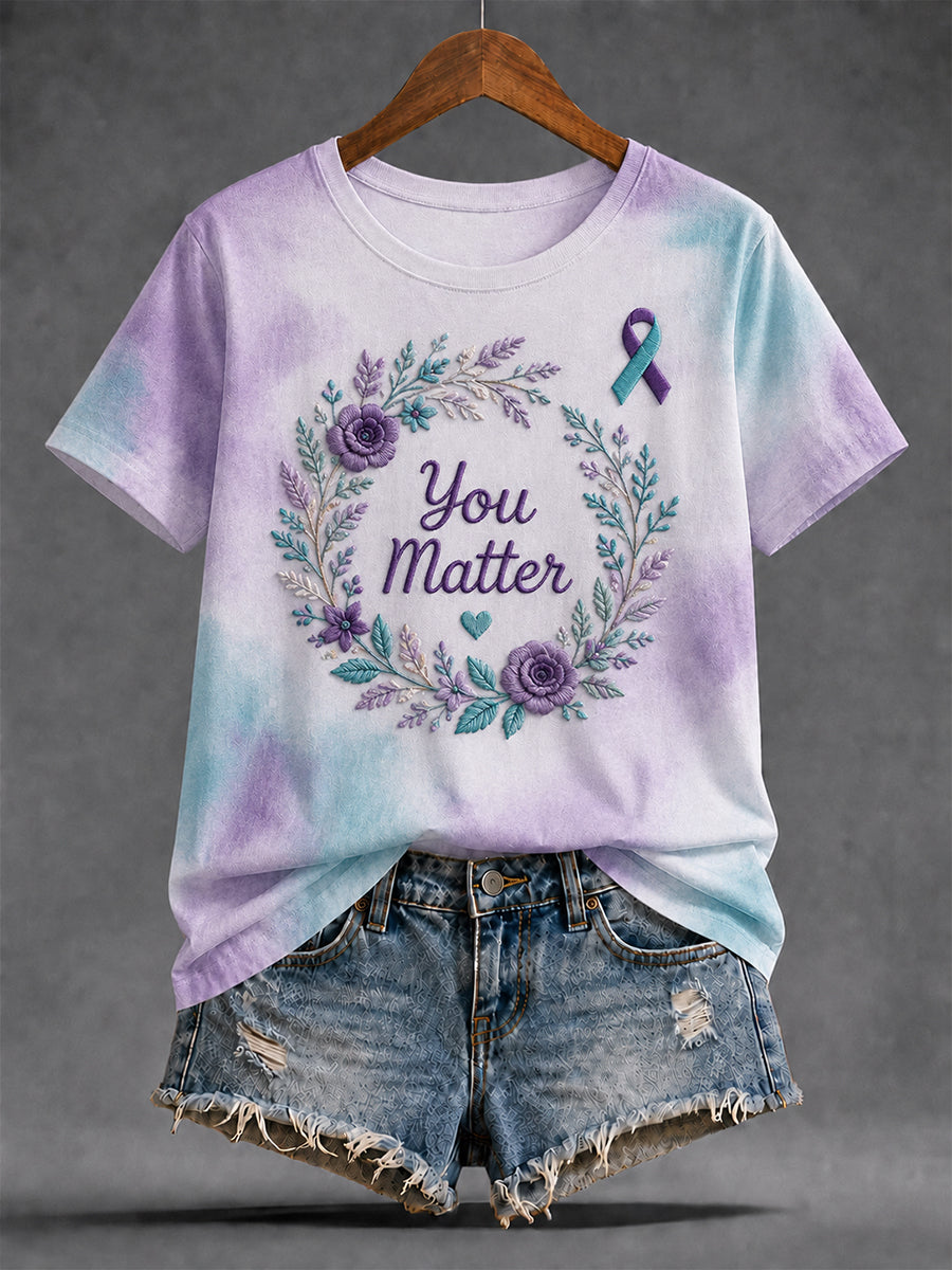 Women's Suicide Prevention Awareness T-shirt gracestitchs