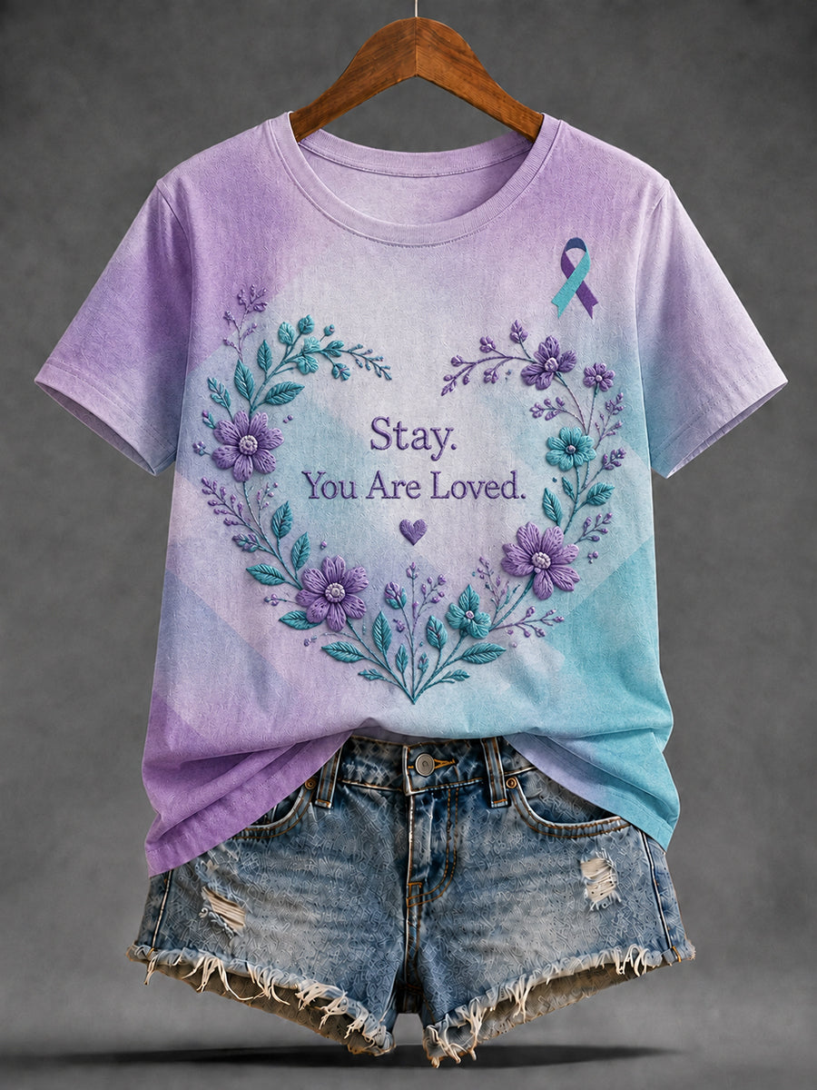 Women's Suicide Prevention Awareness T-shirt gracestitchs