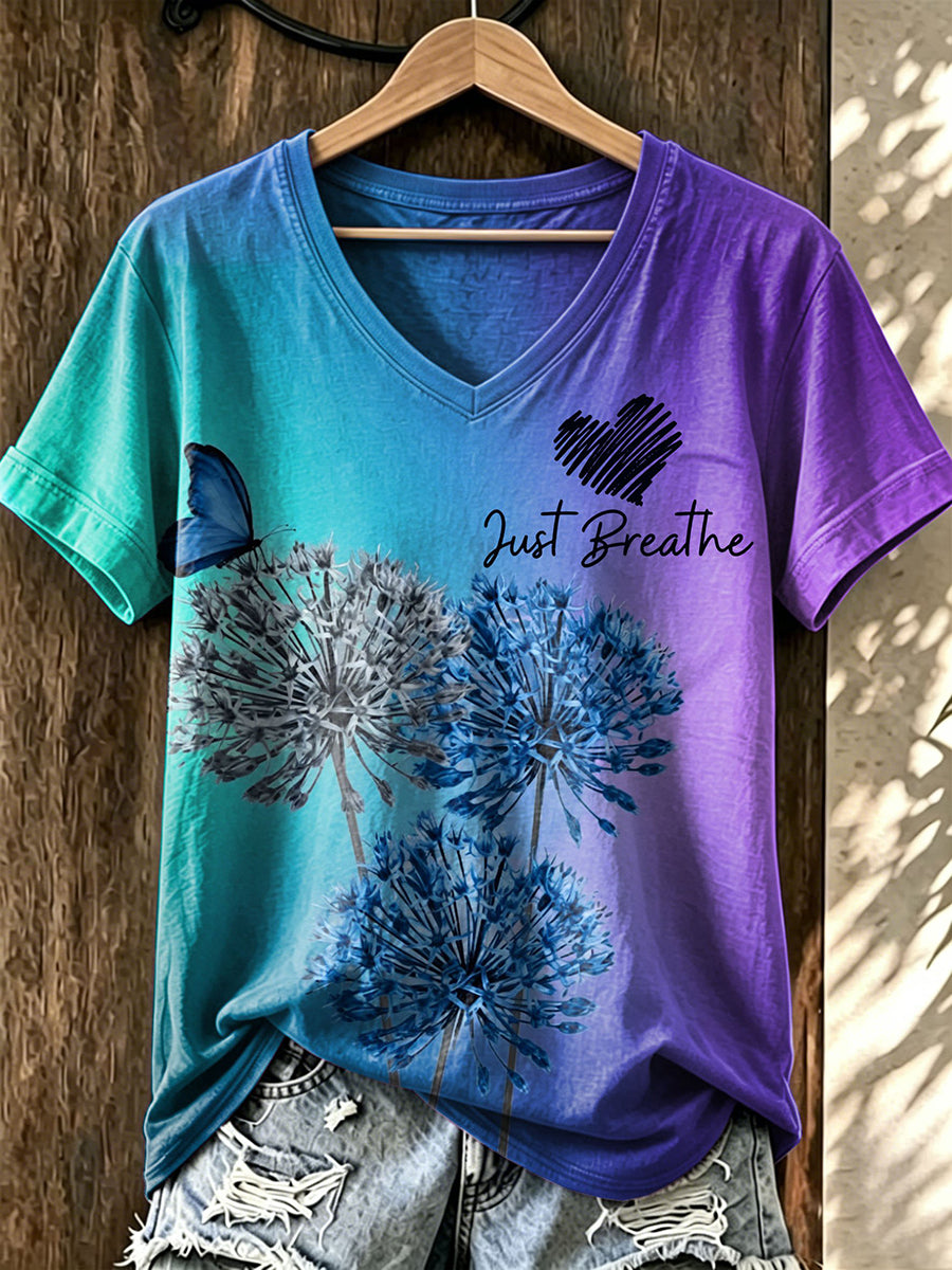 Women's Suicide Prevention Awareness Print T-shirt gracestitchs