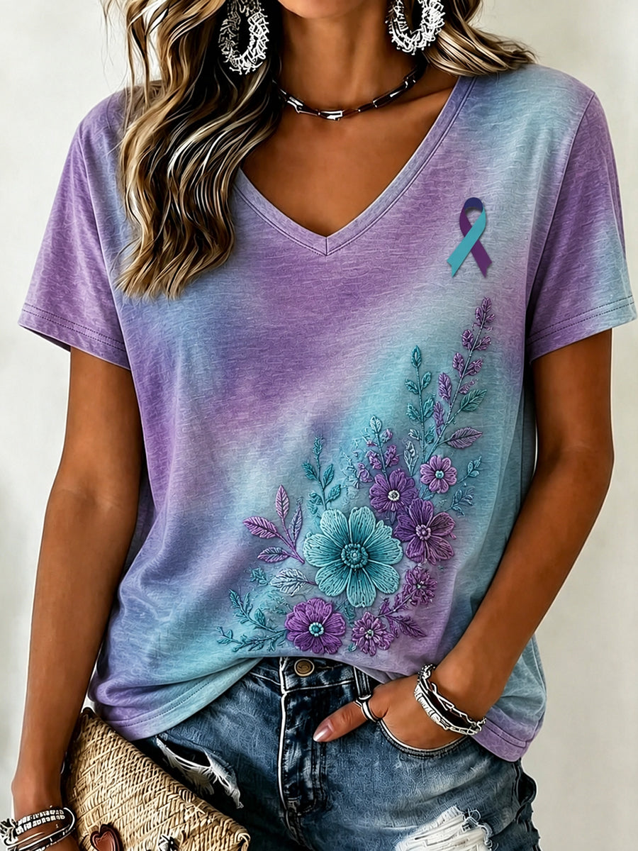Women's Suicide Prevention Awareness T-shirt gracestitchs