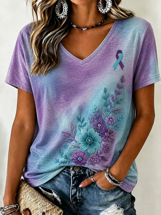 Women's Suicide Prevention Awareness T-shirt gracestitchs