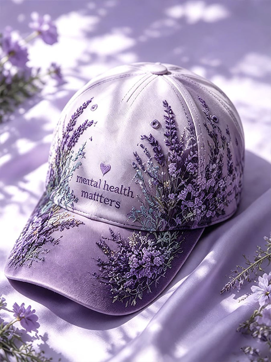Unisex Suicide Prevention Awareness Print Cap gracestitchs