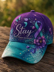 Unisex Suicide Prevention Awareness Print Cap gracestitchs