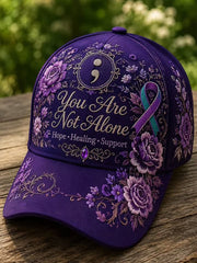 Unisex Suicide Prevention Awareness Print Cap gracestitchs