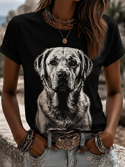 Women's Labrador Retriever Short-sleeved T-shirt gracestitchs