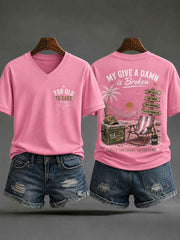 Women's 'Too Old to Care Club' V-Neck T-Shirts