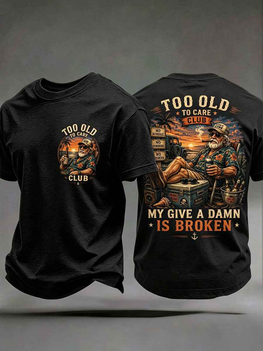 Men's 'my give a damn is broken' T-shirts