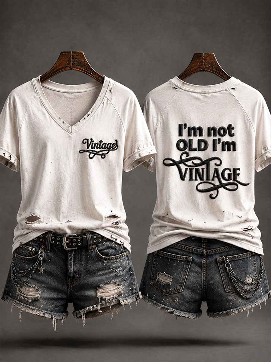 Women's 'I'm Not Old,I'm Vintage' Casual T-shirt