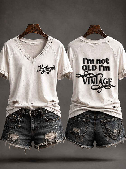 Women's 'I'm Not Old,I'm Vintage' Casual T-shirt