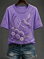Women's Alzheimer's Disease Short-sleeved T-shirt gracestitchs