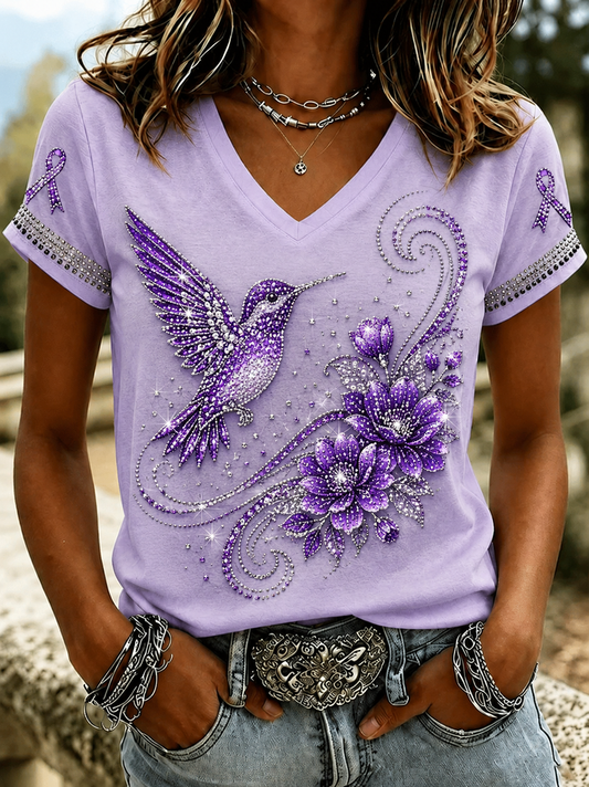 Women's Alzheimer's Disease Short-sleeved T-shirt gracestitchs