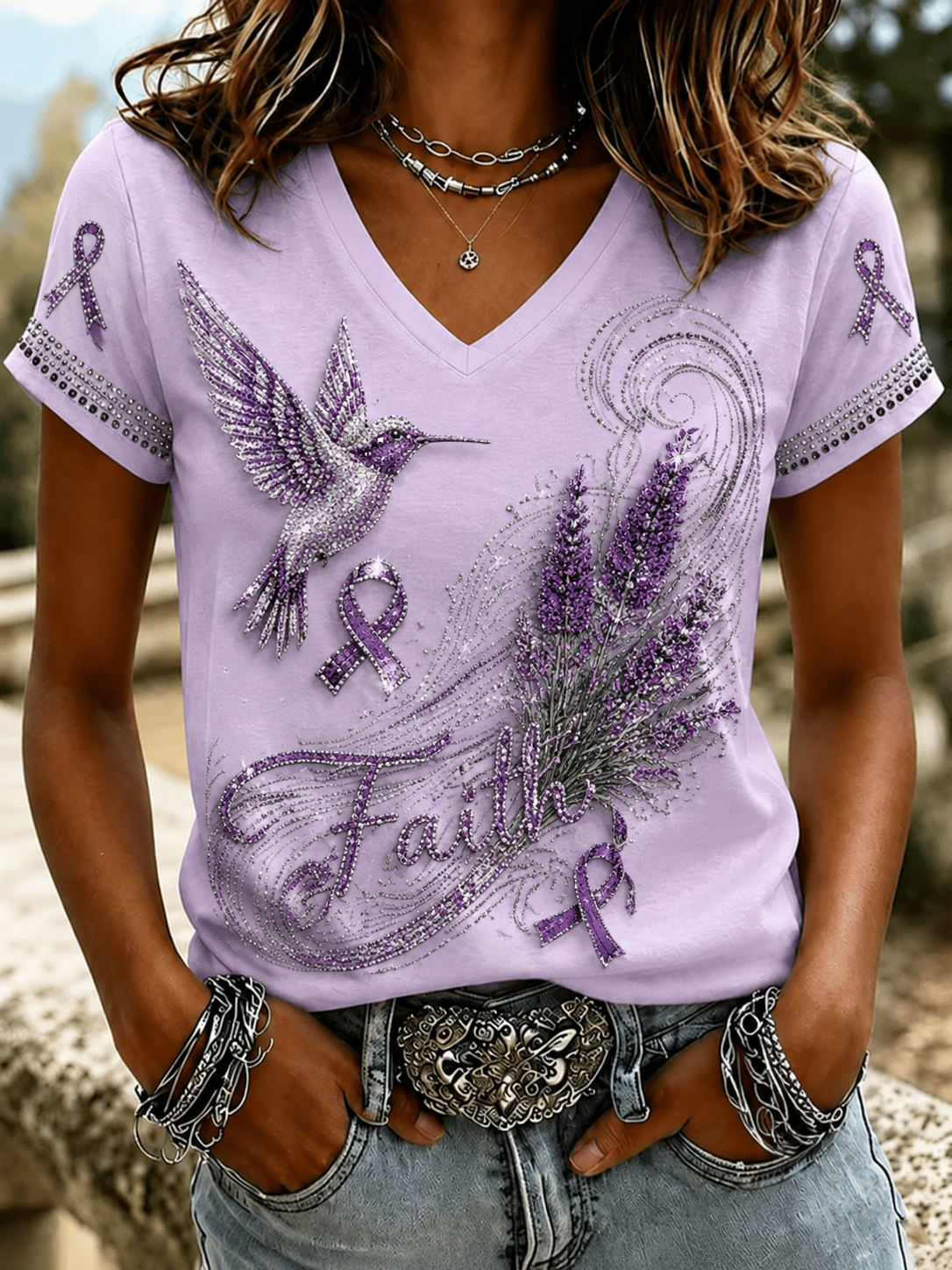 Women's Alzheimer's Disease Short-sleeved T-shirt gracestitchs