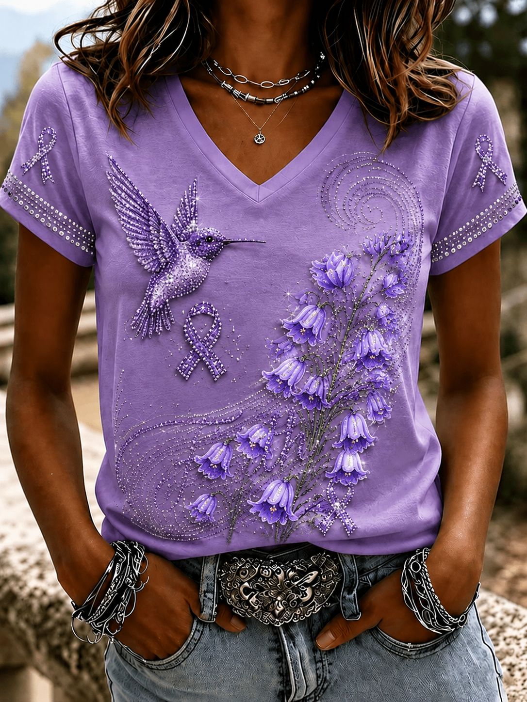 Women's Alzheimer's Disease Short-sleeved T-shirt gracestitchs