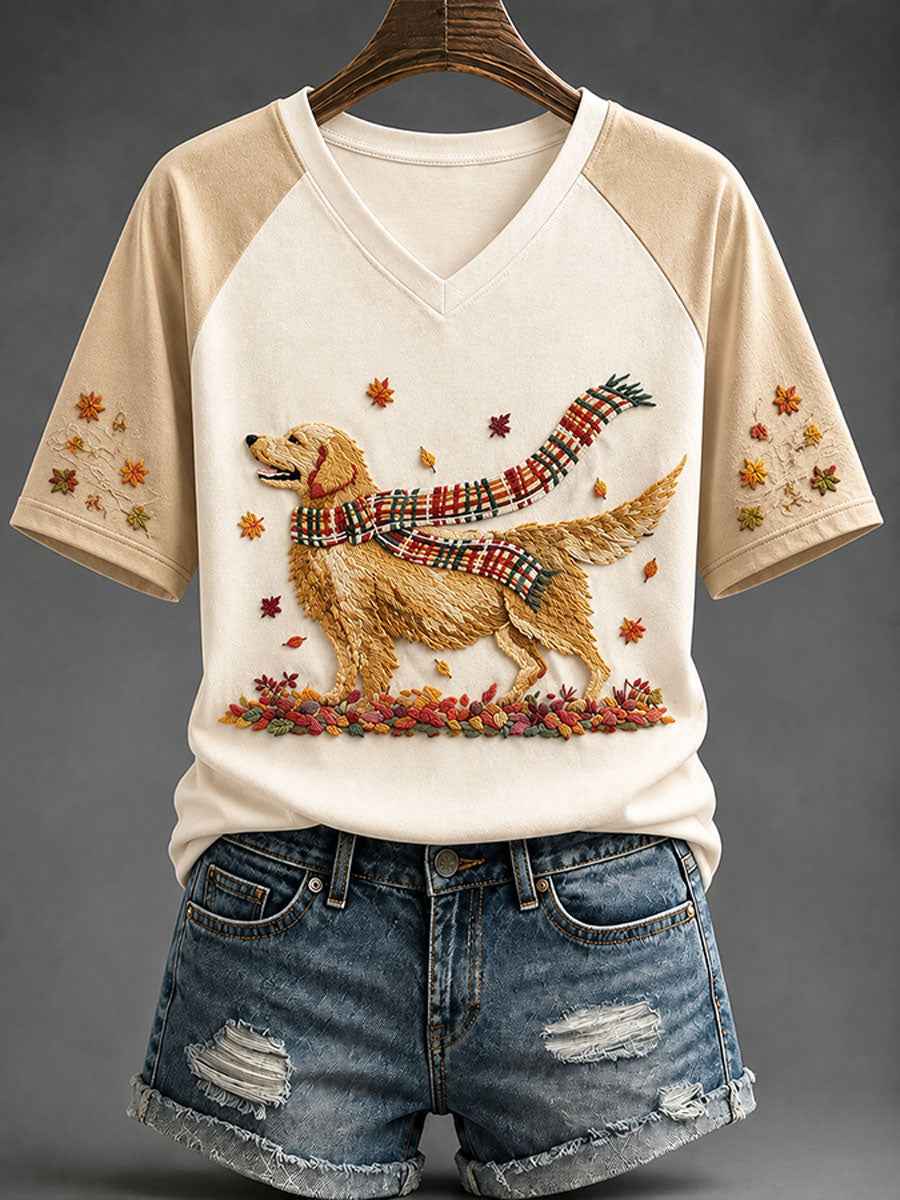 Women's Autumn Animal Series Casual T-shirt