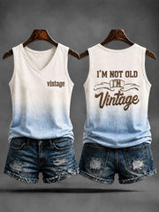 Women's 'I'm Not Old,I'm Vintage' Casual Vests