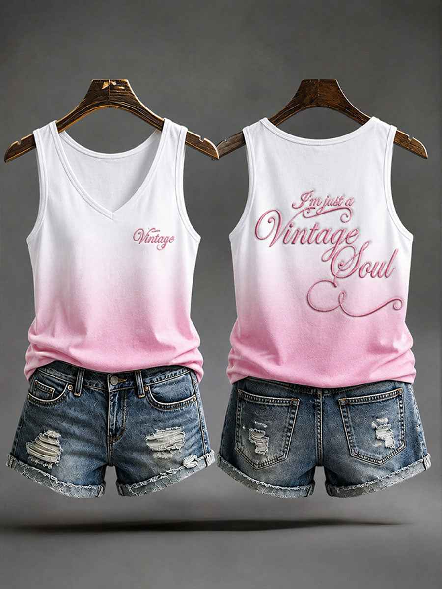 Women's 'I'm Not Old,I'm Just A Vintage Soul' Casual Vests
