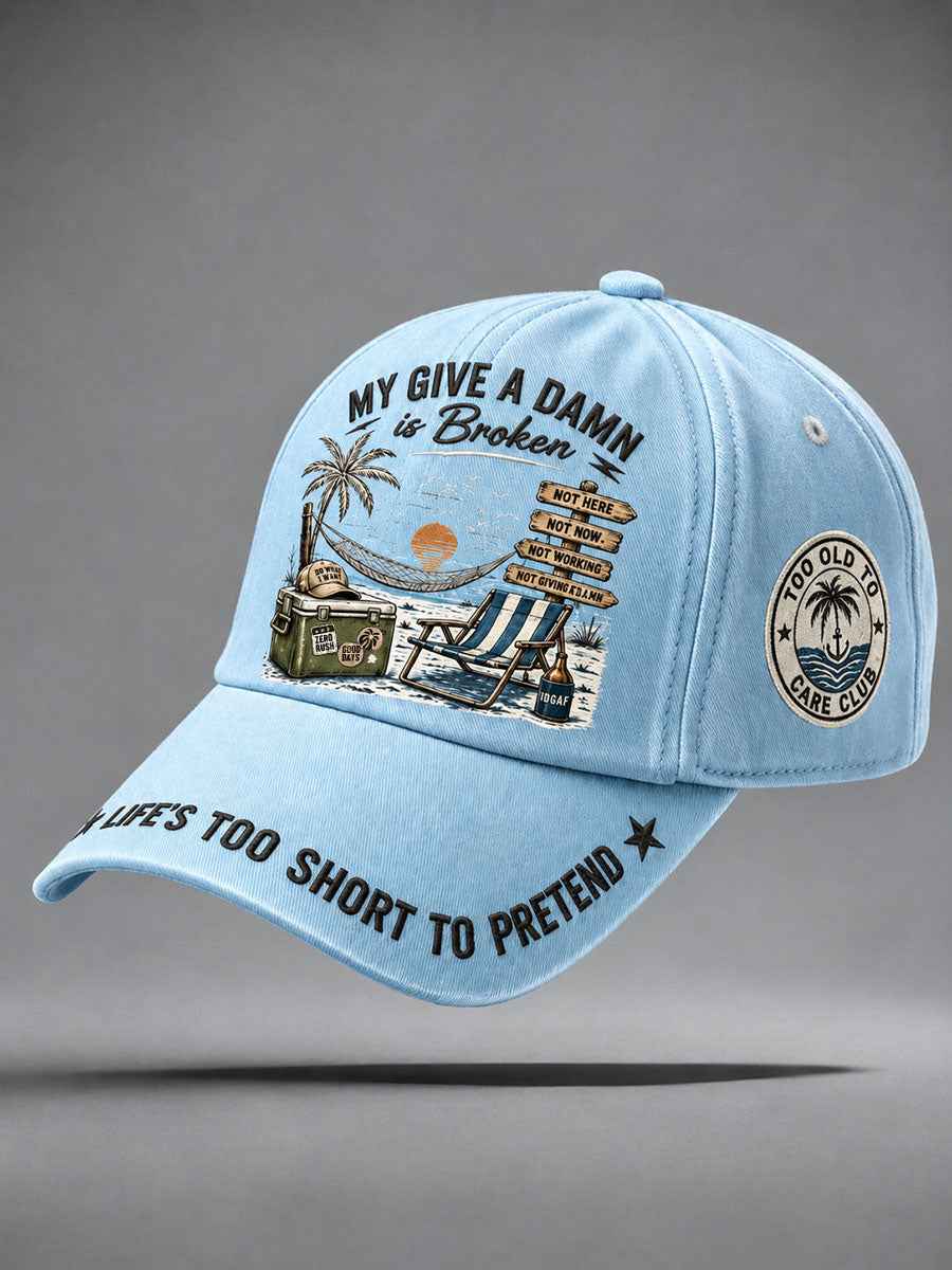 'Too Old to Care Club' unisex hats