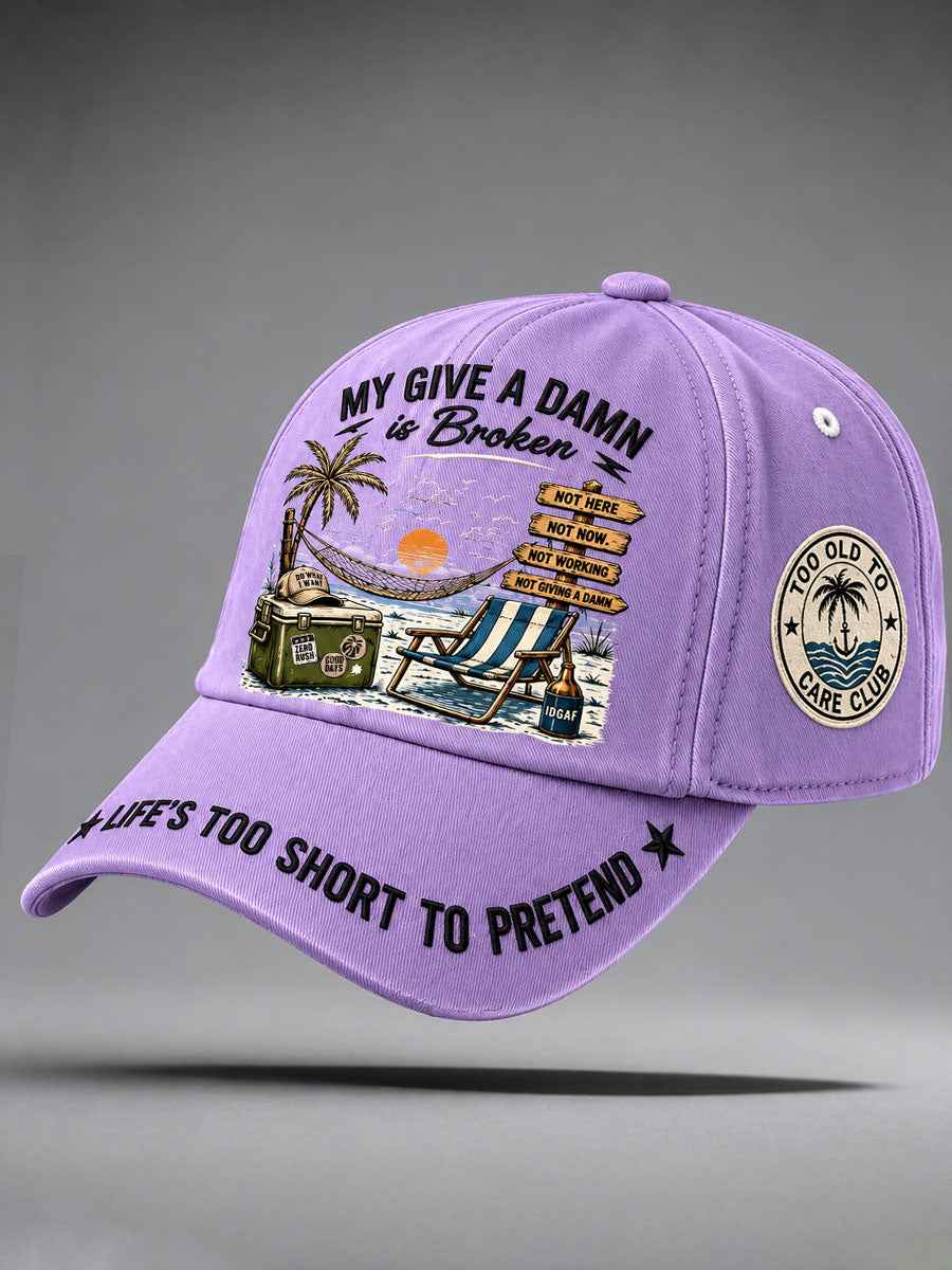 'Too Old to Care Club' unisex hats