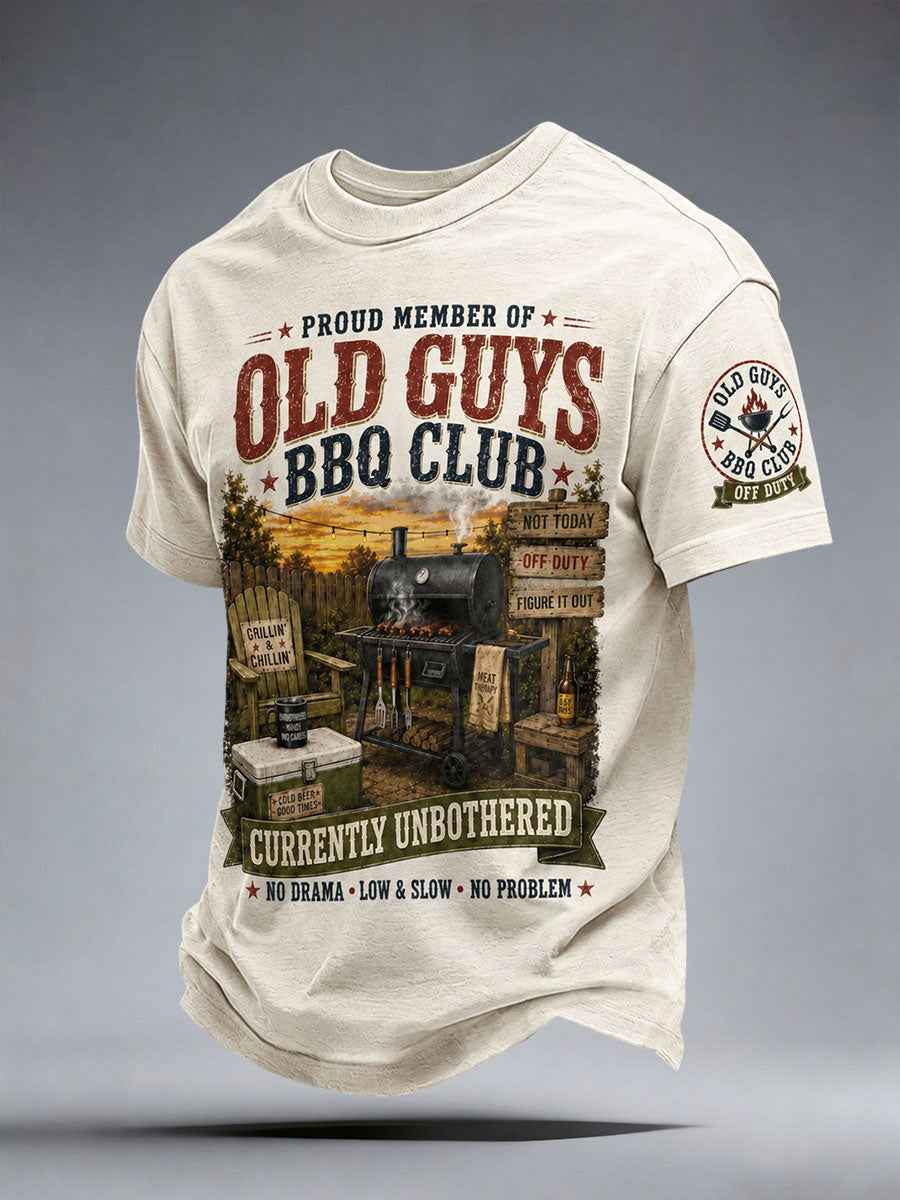 Men's Proud Member Of Old Guys Bbq Club T-shirt