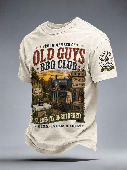 Men's Proud Member Of Old Guys Bbq Club T-shirt
