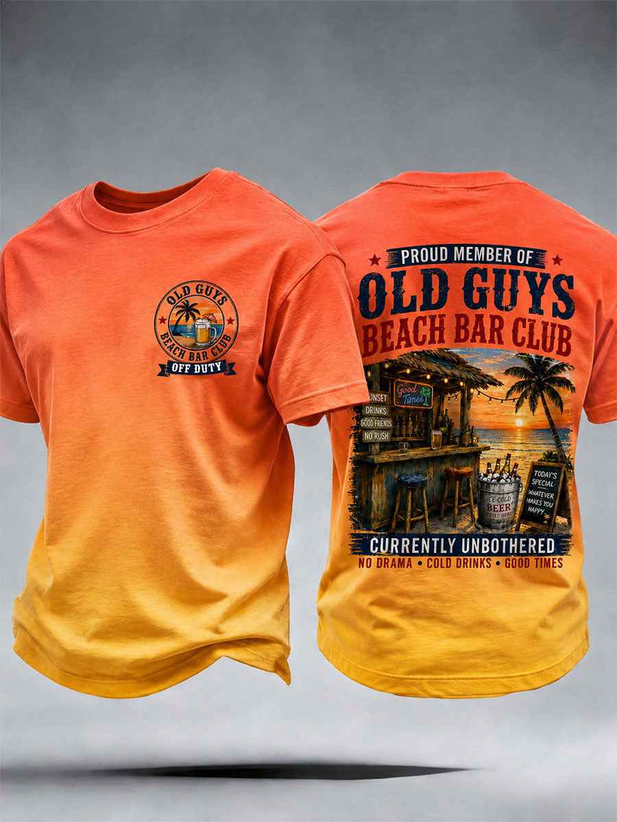 Men's Old Guys Beach Bar Club T-shirt