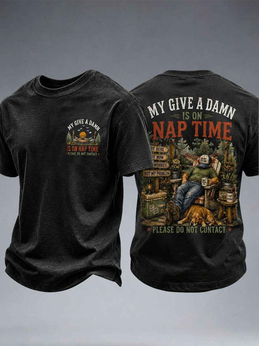 Men's My Give A Damn Is On Nap Time T-shirt