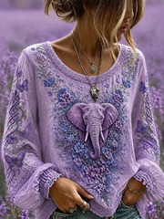 Women's Alzheimer's Disease Cotton-Linen Shirt gracestitchs