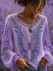 Women's Alzheimer's Disease Cotton-Linen Shirt gracestitchs