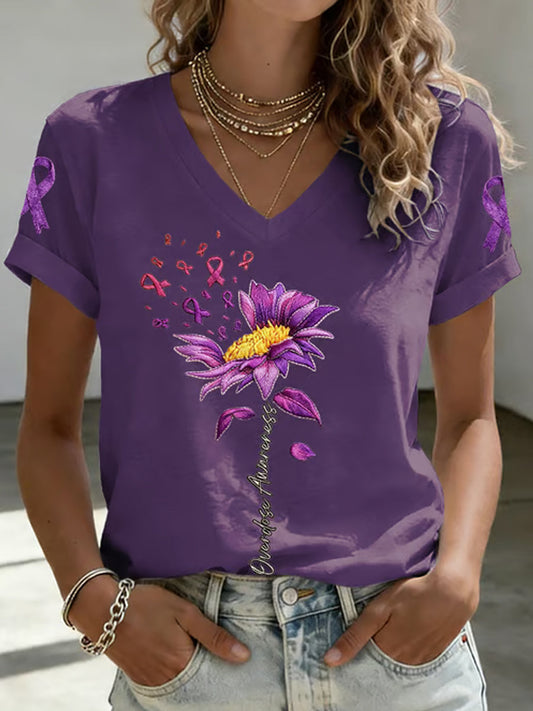 Women's Overdose Awareness  Short Sleeve T-shirt gracestitchs
