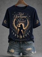 Women's Rock Classics Total Eclipse Of The Heart Print Casual Tee