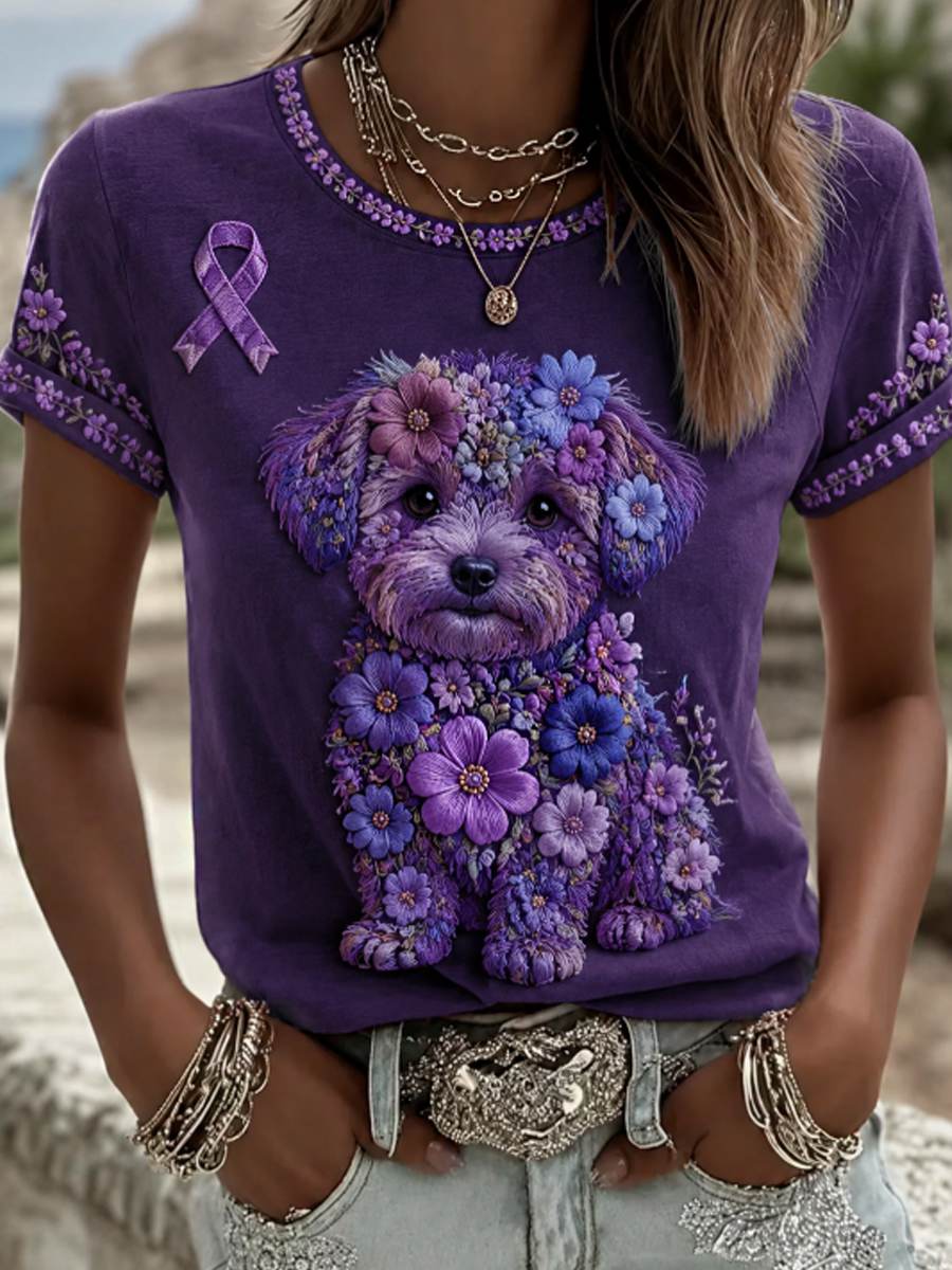 Women's short-sleeved T-shirt gracestitchs